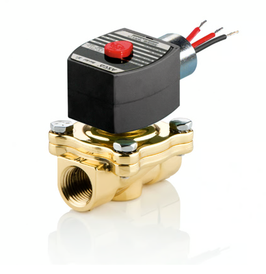 ASCO 210 Series 2 Way Brass Solenoid Valve Pilot Dioperasikan Secara Normal Ditutup Air Air Gas Fluid Control