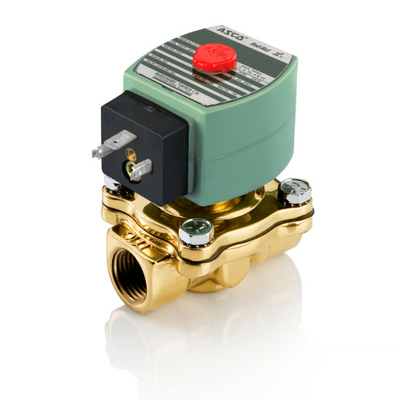 ASCO 210 Series 2 Way Brass Solenoid Valve Pilot Dioperasikan Secara Normal Ditutup Air Air Gas Fluid Control