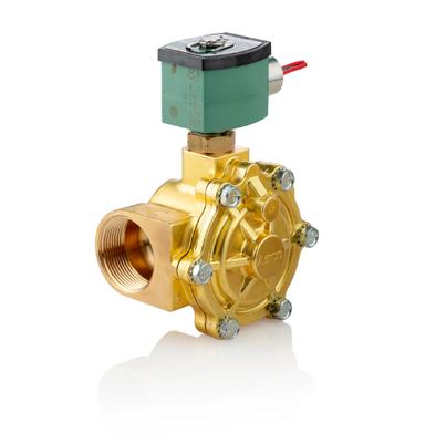 ASCO 210 Series 2 Way Brass Solenoid Valve Pilot Dioperasikan Secara Normal Ditutup Air Air Gas Fluid Control