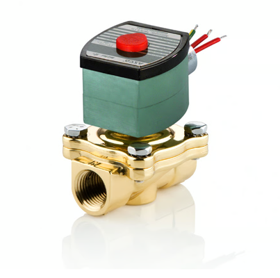 ASCO 210 Series 2 Way Brass Solenoid Valve Pilot Dioperasikan Secara Normal Ditutup Air Air Gas Fluid Control