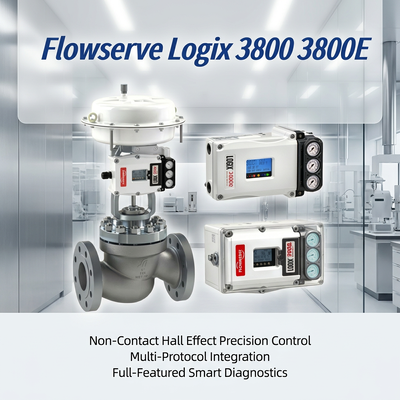 High Precision Flowserve Logix 3800 3800E Digital Valve Positioner Bagian-bagian Valve Kontrol yang dapat diandalkan