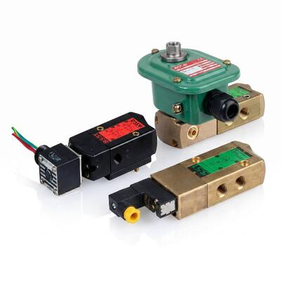 ASCO 551 Seri 5 2 Arah Katup Spul Solenoid Pneumatik Kontrol Aktuator Putar Sistem Otomasi Industri