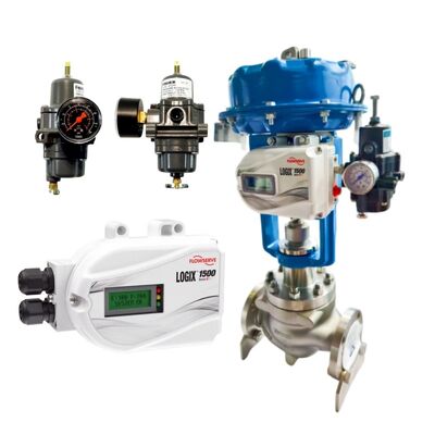 Flowserve Logix 1500 Digital Valve Positioner dengan Komunikasi HART 7 Perlindungan IP66 NEMA 4X dan Sinyal Input DC 4–20 mA