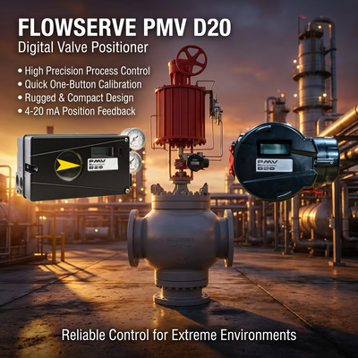 Flowserve PMV D20 Digital Valve Positioner dengan HART Communication IP66/NEMA 4X Enclosure dan 4-20 mA DC Input