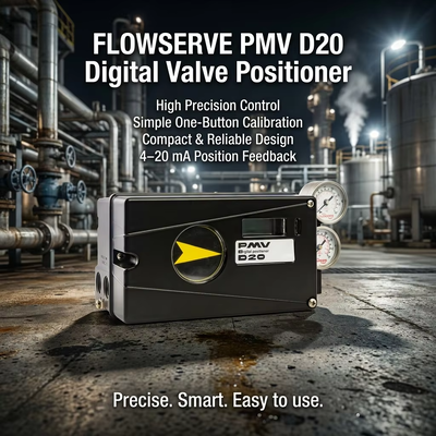 Flowserve PMV D20 Digital Valve Positioner dengan Komunikasi HART 4-20mA Input Signal dan Perlindungan Lapisan IP66