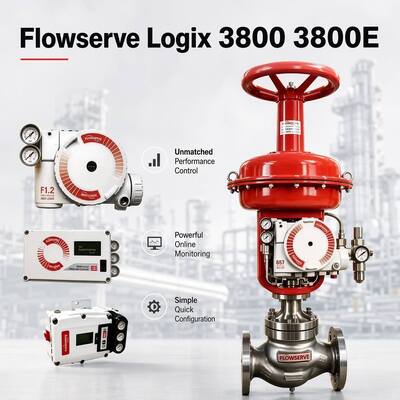 Flowserve Logix 3800 3800E Digital Valve Positioner Suku Cadang Katup Kontrol yang Andal tersedia