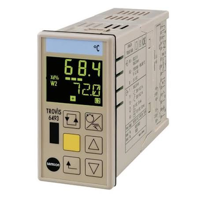 SAMSON TROVIS 6493 Pengontrol Proses Elektronik PID Digital Pemasangan Panel Kompak
