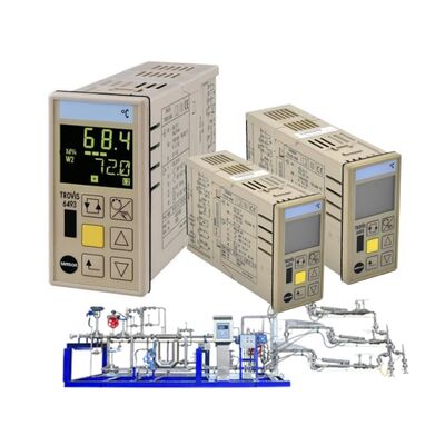 SAMSON TROVIS 6493 Pengontrol Proses Elektronik PID Digital Pemasangan Panel Kompak