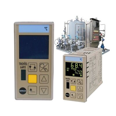 SAMSON TROVIS 6493 Pengontrol Proses Elektronik PID Digital Pemasangan Panel Kompak