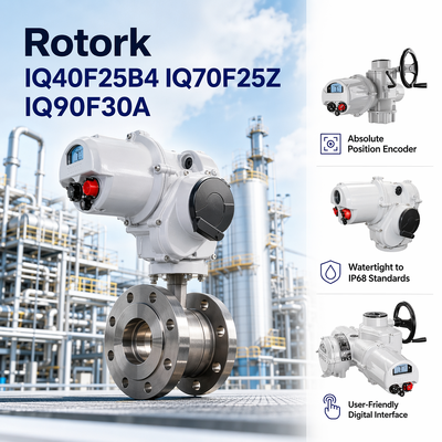 Pabrik Grosir Rotork IQ40F25B4 IQ70F25Z IQ90F30A Akturator Listrik Berpaling Cerdas IP68 untuk Katup Industri