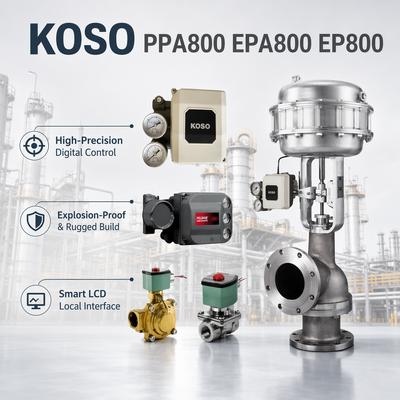 KOSO OEM Electro Pneumatic Smart Valve Positioner Model PPA800/EPA800/EP800