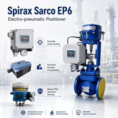 Bagian pengganti Spirax Sarco EP6 Positioner Elektropneumatik Kompatibel Aktuator Berbagai Merek
