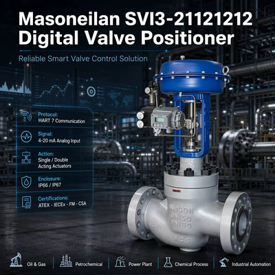 Masoneilan SVI3-21121212 Digital HART Elektro Pneumatik Smart Valve Positioner