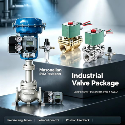 Masoneilan SVI2-21113111 SVI2-21123121 Smart Digital Valve Positioner dengan ASCO Solenoid Spool Valves