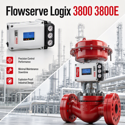 Brand New Flowserve Logix 3800 3800E Digital Valve Positioner Bagian Valve Kontrol yang Dapat Diandalkan