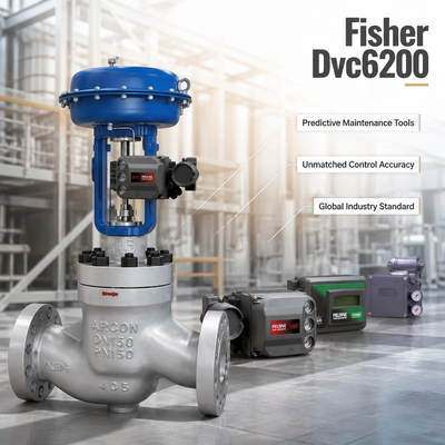 F-isher DVC6200 Smart Valve Positioner Dengan Diagnosis Proses Lengkap Untuk Oil Gas Chemical Power Plant Control Valve