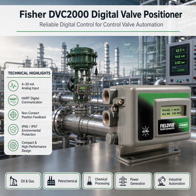 Brand New Fisher Fieldvue DVC2000 Intelligent Valve Positioner Fisher 846 Elektro-pneumatik Transducer Mengubah
