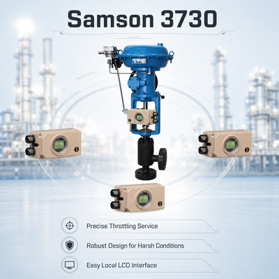 Samson 3730 Smart Valve Positioner HART Digital Pneumatic Actuator Controller Steel Ball/Globe Sistem Pengolahan Air Minyak Gas