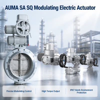 AUMA SA SQ Modulasi Aktuator Listrik,4-20mA Sinyal Presisi Tinggi untuk Otomatisasi Pipeline Power Plant Industrial Valve