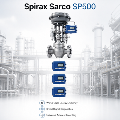 Brand New Spirax Sarco SP500 HART Smart Positioner 4-20mA Kontroler Elektro-Pneumatik Cocok dengan Chongqing Chuanyi Aktuator