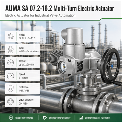 AUMA SA Multi Turn Electric Actuator Motor Dioperasikan Valve Actuator Industrial Valve Actuator Gate Valve Automation