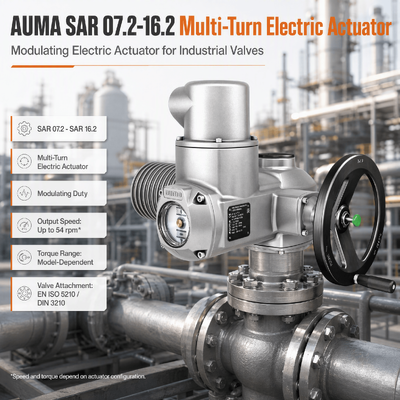 AUMA SAR Multi-Turn Electric Actuator Motorized Valve Actuator Industrial Valve Control Valve Listrik