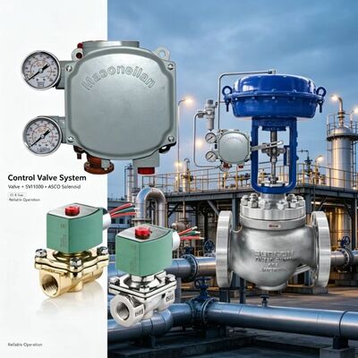 Masoneilan SVi1000 Digital Valve Positioner 4-20mA HART Pneumatic Control dengan ASCO Solenoid Valve