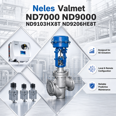 Pemosisian Katup Digital Pneumatik Cerdas Neles Valmet ND7000 ND9000 ND9103HX8T ND9206HE8T Pengontrol untuk Industri Petrokimia Minyak dan Gas