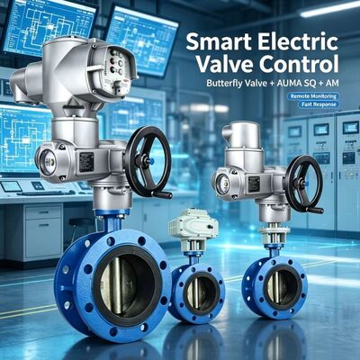 AUMA SQ 05.2-14.2 Aktuator bagian putaran dengan AM 01.1 Kontrol SFC Safe End Position Feedback Valve
