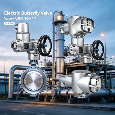 AUMA SQ 05.2-14.2 Aktuator bagian putaran dengan AM 01.1 Kontrol SFC Safe End Position Feedback Valve