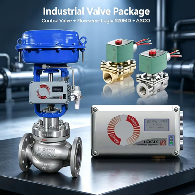 Flowserve Logix 520MD Smart Digital Positioner dengan ASCO Solenoid Valve HART Pneumatic Control