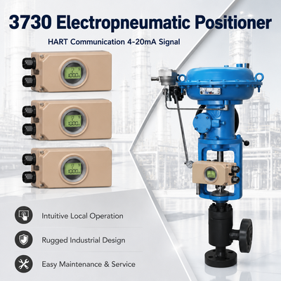 3730 HART digital positioner 4 20mA pneumatic actuator controller for industrial control valves
