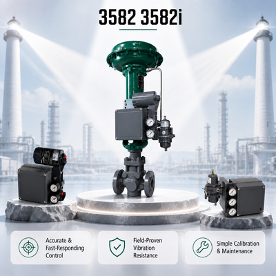 3582 3582i Pneumatic Valve Positioner Industrial Automation Controller Linear Actuator Valve Mesin penggerak katup