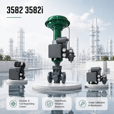 3582 3582i Pneumatic Electro Pneumatic Valve Positioner untuk Sistem Otomasi Industri Aktuator Linear