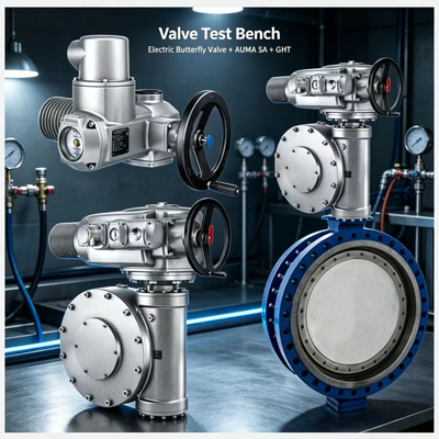 Kualitas tinggi AUMA SA Multi-turn Actuator dengan GHT Gearbox High Torque Industrial Valve Drive Solution