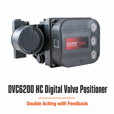 DVC6200 HC Digital Valve Controller Double Acting Valve Positioner dengan umpan balik