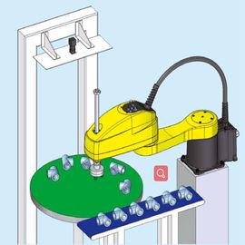 4 Aixs Fanuc Robot Arm Assembly 6kg Payload 650mm Jangkauan Mini Ukuran SR - 6iA
