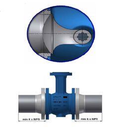 Kelas 150 - Kelas 300 Pneumatic Actuator Rotary Plug Valve Versi ANSI