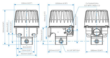 Model 4411 Electro Pneumatic Transducer Explosion Proof Untuk Control Valve