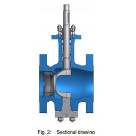 Efisiensi Tinggi Pneumatic Control Valve Rotary Plug Control Valve DIN Standar