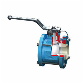 Katup Stainless Steel Presisi Tinggi Berjajar Ball Valve Biru Warna AKH7-KP