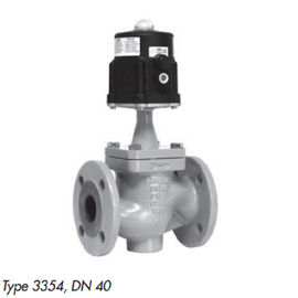 DIN Flow Pneumatic Globe Valve Alloy / Bahan Baja DN 15 - DN 80 Ukuran Valve