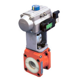 301R Tahan Asam Wafer Ball Valve Ketat Shut Off Seat Kebocoran Sertifikasi CE