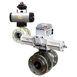 Katup Stainless Steel Ball Float Valve PN 10 - 40 Tekanan Dengan Positioner 3200MD 3800MD