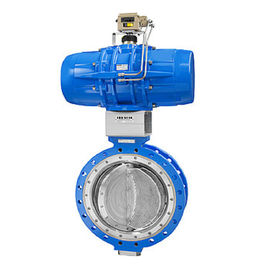 LTR 43 Anti Surge Pneumatic Butterfly Valve Paduan / Bahan Baja Versi DIN