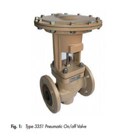 Bahan Logam Globe Pneumatic Control Valve Dengan Flowsreve 3200MD Positioner