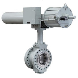 Ukuran DN 80 - DN 2000 Pneumatic Butterfly Control Valve Bahan Paduan / Baja