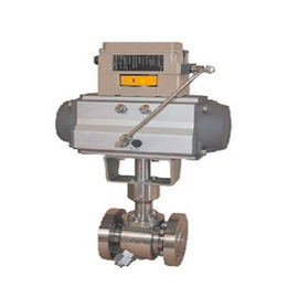 Katup Kontrol Pneumatik Tahan Lama ANSN Ball Valve Dengan 3661 Digitial Valve Positioner
