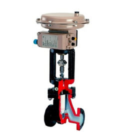 Pneumatic Control Valve Versi DIN Dengan PRA Lining Alloy / Material Baja