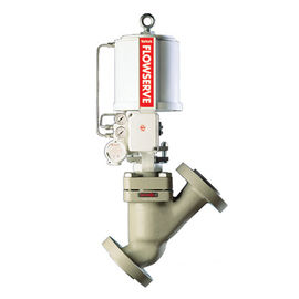Kontrol Linier Globe Control Valve Positioner Kapasitas Aliran Tinggi -196 ° C - 815 ° C Suhu